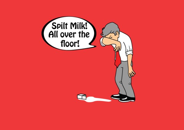 西谚有云：不要为洒掉的牛奶哭泣（Don't cry over the spilt milk.）。图片来源：nutmegradio.com