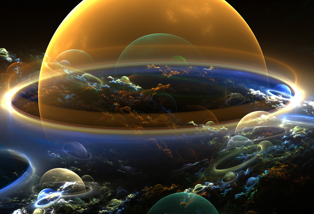 宇宙或许就像一片永恒沸腾的海洋，每一处都不断有气泡出现和扩张，而我们就处在一个137亿年前产生的大气泡中。来源：www.mystics.eu