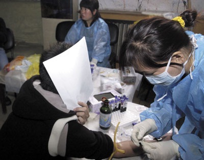 艾滋病检测在中国是免费的，但是许多人都害怕自己的病情被曝光。 CHANG LIANG/CHINAFOTOPRESS/GETTY IMAGES