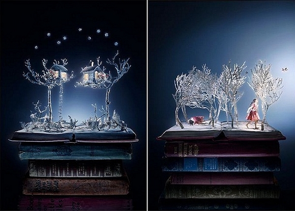 英国艺术家 Su Blackwell 的书雕作品