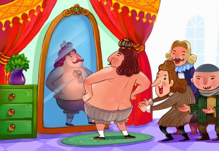 国王的新衣里国王真没穿衣服人家只是超前了那么几千年而已